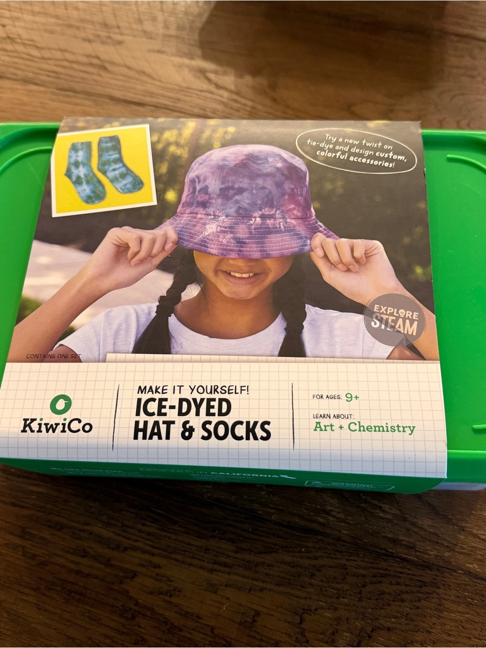 Kiwico Maker Crate - Kids Ice-Dyed DIY Kit